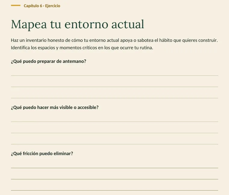 Ejercicio Mapea tu entorno actual del ebook
